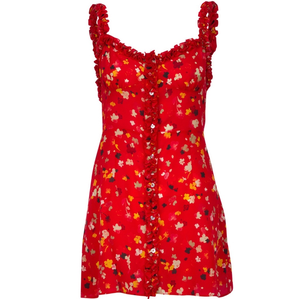 New! Realisation Par Julia - Rouge Fleur, XS - L